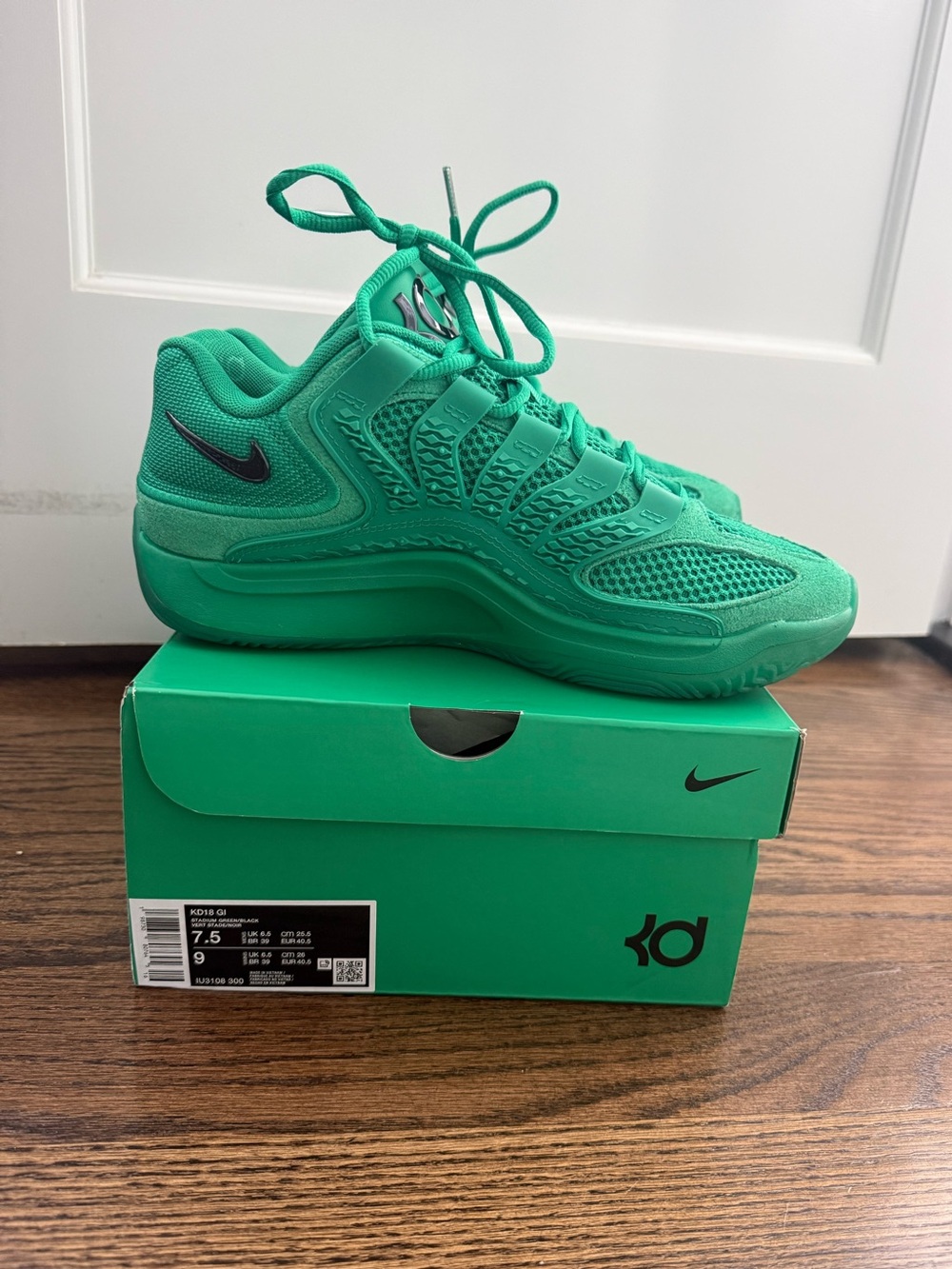 Nike Green KD Basketball Sneakers